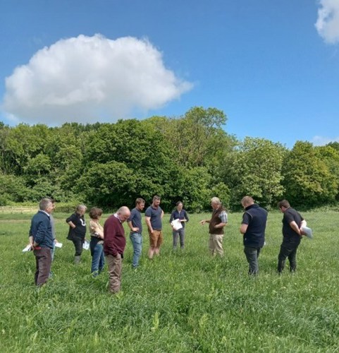 Participants discussing the need for reliable estimates of dry matter, particularly in herbal leys.